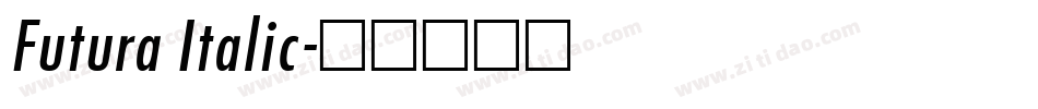 Futura Italic字体转换